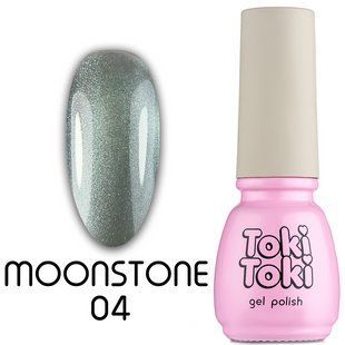 Гель-лак для нігтів з ефектом котячого ока, Toki-Toki Moonstone, №MS04, колір: сірий, 5 мл 2002MS04 фото