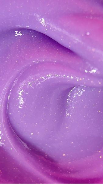 Акрил-гель рідкий для зміцнення нігтів, Edlen Water Acrygel Opal, №34, ліловий з опаловими блискітками, 9 мл 4000400934 фото