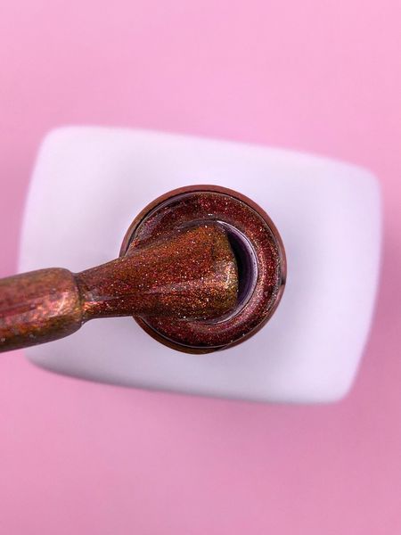 Гель-лак для нігтів з ефектом котячого ока, LUNAmoon Cat Eye, №252, колір: золотисто-червоний, 8 мл 047-3921-1236 фото