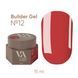 Гель камуфлирующий для наращивания ногтей, Valeri Builder Gel, №12, красный, 15 мл NVBG-012 фото 1