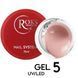 Гель камуфлирующий для наращивания ногтей, Roks Builder Gel, №05, бежево-розовый, 15 мл 5902000040251 фото 1