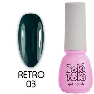 Гель-лак для нігтів, Toki-Toki Retro, №RT03, колір: індиго, 5 мл 2002RT03 фото
