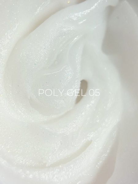 Полігель камуфлюючий, Edlen Poly Gel, №05, молочний з шиммером, 15 мл 4000410119 фото