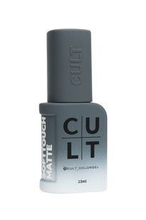 Топ для гель-лаку матовий без липкого шару,&nbsp;Cult SoftTouch Matte Top, 13 мл 1295 фото
