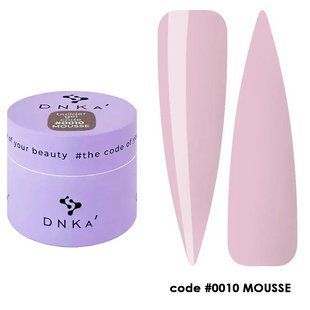 Гель камуфлюючий для нарощування нігтів DNKa Builder Gel Mousse, №0010, кавово-бежевий, 15 мл FTBGM0010-15 фото