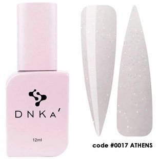 Топ камуфлирующий для гель-лака без липкого слоя DNKa Cover Top, №0017, Athens&nbsp;(молочный с опаловыми блестками), 12 мл CTD0017 фото