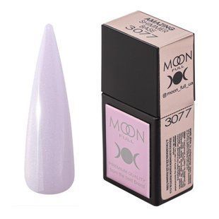 База камуфлююча Moon Full Amazing Shimmer Base, №3077, лавандова з шиммером, 12 мл 5905123020902 фото