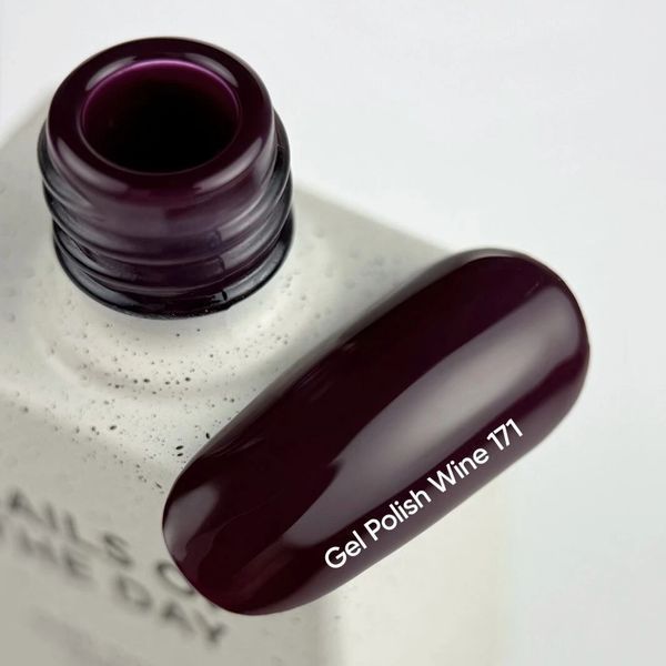 Гель-лак для ногтей, NAILSOFTHEDAY, №171&nbsp;Wine, цвет: виноградно-винный, 10 мл 4827784600006 фото