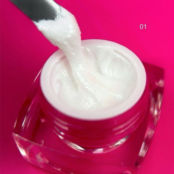 Гель-паста для дизайну нігтів,&nbsp;Edlen Sugar&nbsp;Gel, №01, колір: білий, 5 мл 4000390335 фото