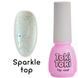 Топ для гель-лаку без липкого шару, Toki-Toki Sparkle Top, прозорий з голографічними шестигранниками, 5 мл 2002612 фото 1