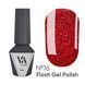 Гель-лак світловідбивний для нігтів, Valeri Flash, №16, колір: червоний, 6 мл NVFl6-16 фото 1