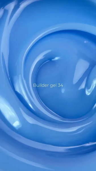 Гель камуфлюючий для нарощування нігтів, Roks Builder Gel, №34, блакитний, 30 мл 5903800000346 фото