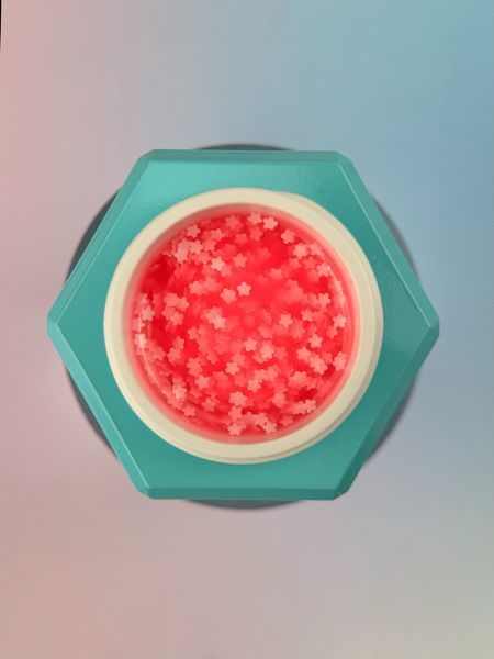 Гель жидкий камуфлирующий для укрепления ногтей, You Are Cute Bottle Gel, №22, персиковый с фигурками, 15 мл 994-4755-1439 фото
