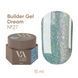 Гель камуфлирующий для наращивания ногтей, Valeri Builder Gel Dream, №27, голубой с золотой слюдой, 15 мл NVDBG15-27 фото 1