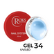 Гель камуфлюючий для нарощування нігтів, Roks Builder Gel, №34, блакитний, 30 мл 5903800000346 фото 1
