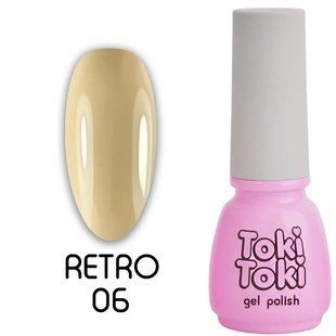 Гель-лак для нігтів, Toki-Toki Retro, №RT06, колір: бежево-жовтий, 5 мл 2002RT06 фото