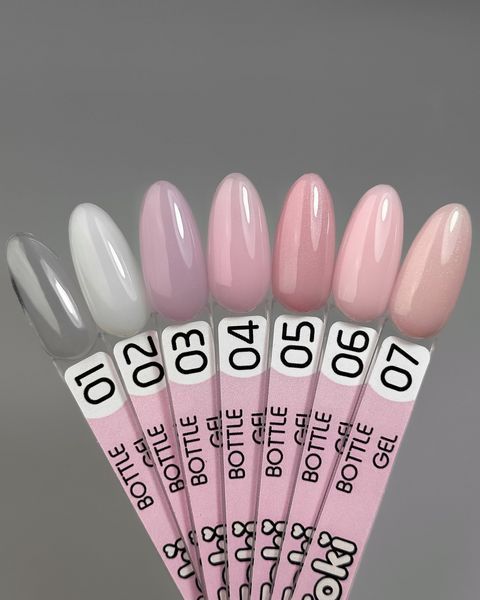 Гель жидкий камуфлирующий для укрепления ногтей, Toki-Toki Bottle Gel, №06, светло-розовый, 5 мл 2002BG06 фото