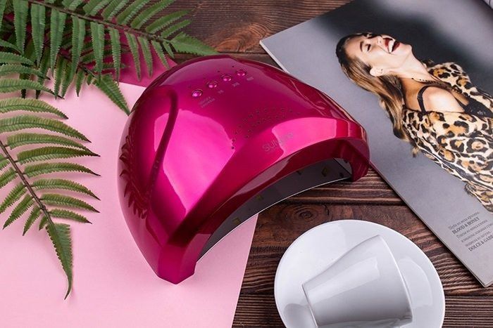 Світлодіодна LED лампа для манікюру гель-лаку SUN One 48W UV/LED Pink 1725605341 фото