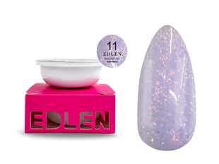 Змінний картридж гелю для нарощування нігтів, Edlen Builder gel Shimmer, №11, ліловий з кольоровими блискітками, 30 мл 4000312044 фото