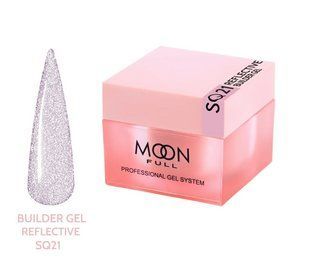 Гель светоотражающий для наращивания ногтей, Moon Full Reflective Builder Gel, №SQ21, сиреневый, 30 мл 5905123027130 фото