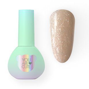 Гель жидкий камуфлирующий для укрепления ногтей, You Are Cute Bottle Gel, №06, айвори с шиммером, 5 мл 994-4001-0952 фото