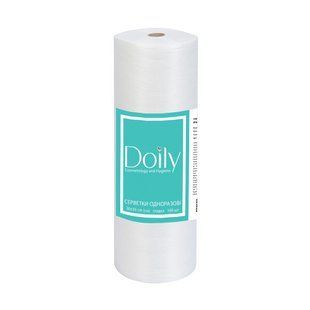Серветки в рулоні Doily (Дойлі), спанлейс, 40 г/м2, розмір 30х30 см, гладка, колір: білий, 100 шт/рул 10006310110 фото