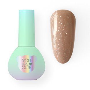 Гель жидкий камуфлирующий для укрепления ногтей, You Are Cute Bottle Gel, №07, бежевый с шиммером, 5 мл 994-4002-0951 фото