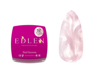 Гель камуфлирующий для наращивания ногтей, Edlen Builder gel Pearl, №51, пудровый, 15 мл 4000361155 фото