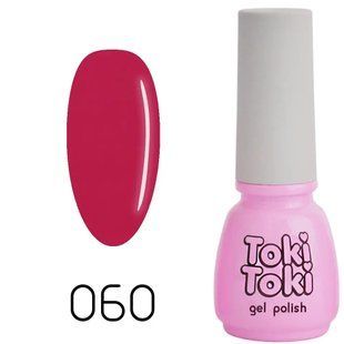 Гель-лак для нігтів, Toki-Toki, №060, колір: малиновий, 5 мл 2002060 фото