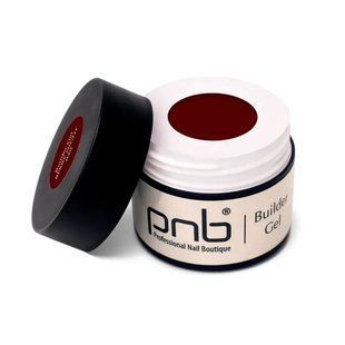 Гель камуфлюючий&nbsp;для нарощування нігтів, PNB Builder Gel, №040&nbsp;Berry Night, бордовий, 15 мл 4604 фото
