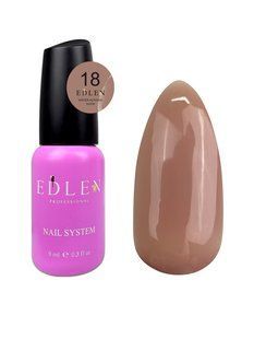 Акрил-гель жидкий для укрепления ногтей, Edlen Water Acrygel Nude, №18, светло-коричневый, 9 мл 4000400918 фото