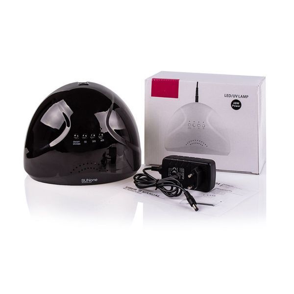 Светодиодная LED лампа для маникюра гель-лака SUN One 48W UV/LED Black 1702391231 фото