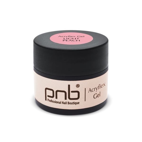 Полигель (акрил-гель) камуфлирующий, PNB Acryflex Gel, №04 Light Peach, нежно-персиковый, 5 мл 3116776149 фото