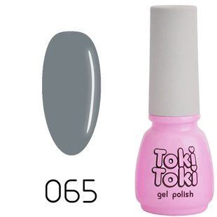 Гель-лак для нігтів, Toki-Toki, №065, колір: сірий, 5 мл 2002065 фото