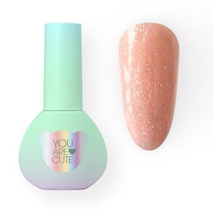 Гель жидкий камуфлирующий для укрепления ногтей, You Are Cute Bottle Gel, №11, персиковый с шиммером, 5 мл 994-4006-0965 фото