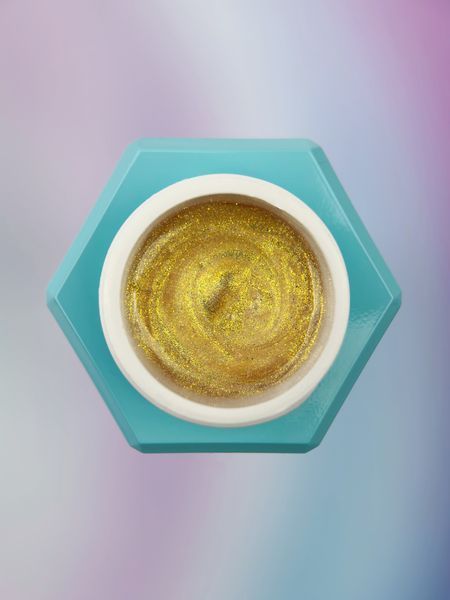 Гель рідкий камуфлюючий для зміцнення нігтів, You Are Cute Bottle Gel Vibe, Calm, золотий, 15 мл 709-5711-1652 фото
