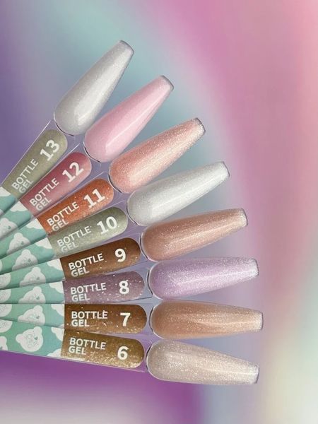 Гель жидкий камуфлирующий для укрепления ногтей, You Are Cute Bottle Gel, №11, персиковый с шиммером, 5 мл 994-4006-0965 фото