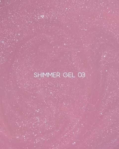 Гель камуфлюючий для нарощування нігтів, LUNAmoon Shimmer Gel, №03, нюдовий з шиммером, 15 мл 323-5425-1577 фото
