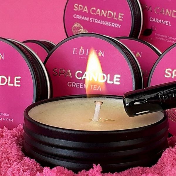 Свечка массажная для маникюра, Edlen&nbsp;Spa candle,&nbsp;Caramel, 30 мл 4000402011 фото