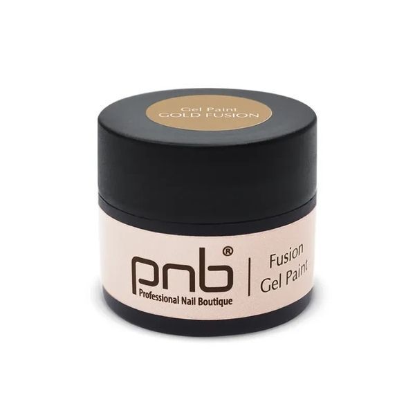Гель-краска металлическая для дизайна ногтей, PNB Fusion&nbsp;Gel, Gold, цвет: золотистый, 5 мл 5330 фото