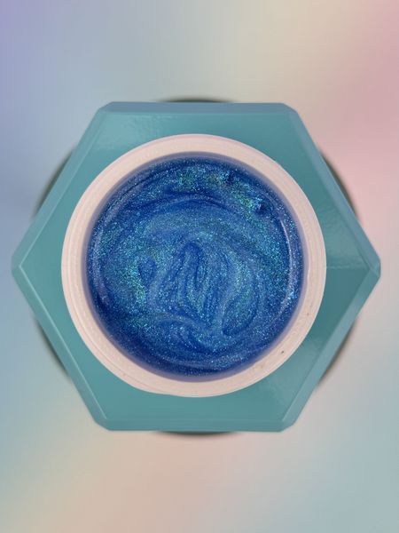 Гель камуфлирующий для наращивания ногтей,&nbsp;You Are Cute Builder Gel Aqua Glow, №40, синий с голубым перламутром, 15 мл 995-4922-1407 фото