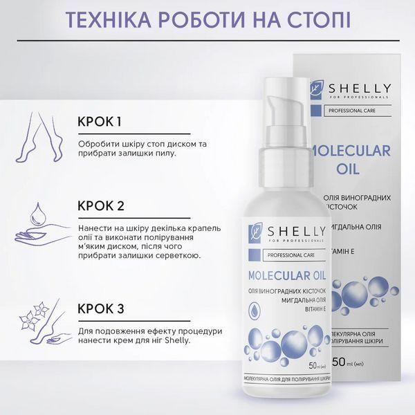 Масло молекулярное для полировки кожи Shelly, 50 мл 4823109407893 фото