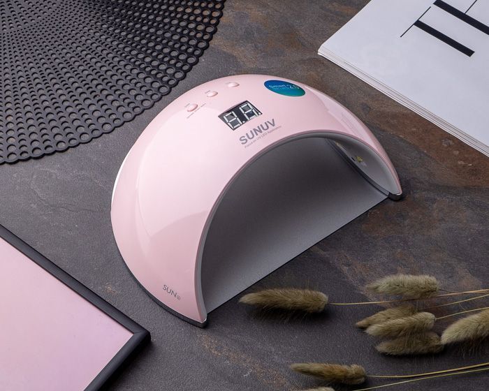 Світлодіодна LED лампа для манікюру гель-лаку SUNUV SUN 6 48W UV/LED Pink (Оригінал) 2180884550 фото