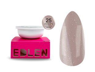 Змінний картридж гелю для нарощування нігтів, Edlen Builder gel Princess, №25, бузковий з шиммером, 30 мл 4000312058 фото