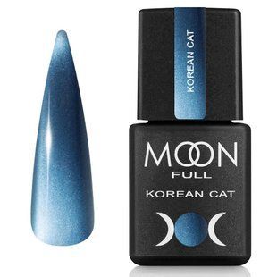 Гель-лак для нігтів з ефектом котячого ока Moon Full Korean Cat, №01, колір: космічний сапфір, 8 мл 5905123024153 фото