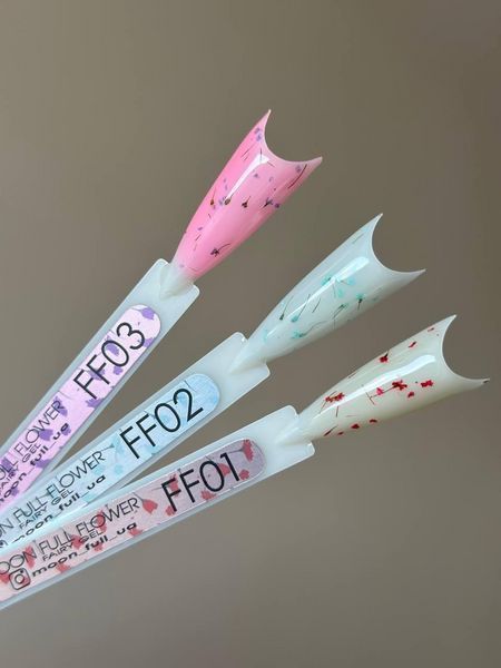 Гель с сухоцветами Moon Full Flower Fairy Gel, №FF01, прозрачный с красными цветочками, 5 мл 5905123020568 фото