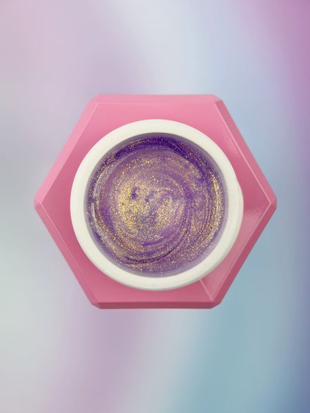 Гель жидкий камуфлирующий для укрепления ногтей, You Are Cute Bottle Gel Vibe, Dream,&nbsp;золотисто-фиолетовый, 15 мл 709-5712-1654 фото