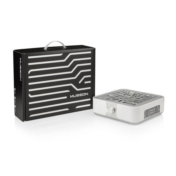 Витяжка для манікюру і педикюру з вугільним HEPA-фільтром Bucos Musson X3, срібло, потужність 72 W 2743649330 фото