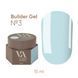 Гель камуфлирующий для наращивания ногтей Valeri Builder Gel, №03, голубой, 15 мл NVBG-003 фото 1