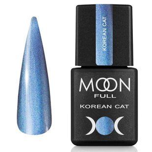 Гель-лак для нігтів з ефектом котячого ока Moon Full Korean Cat, №02, колір: льодовий блакитний, 8 мл 5905123024160 фото